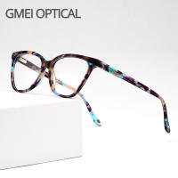 Fashion Acetate Cat Eye Style Women Glasses Frames With Spring Hinges Female Cute Myopia Prescription Spectacles Frame D62343 Fashion glasses