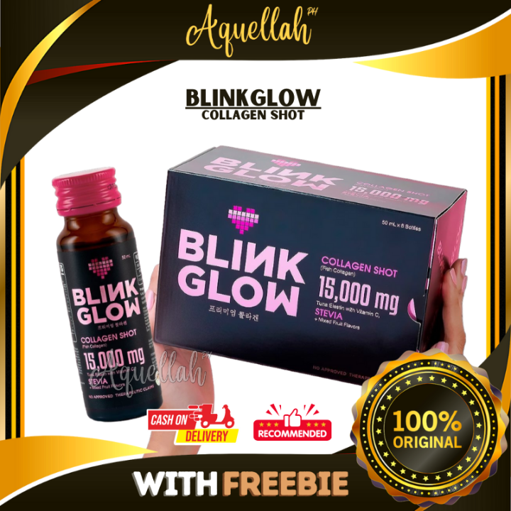 Blink Glow Collagen Shot w/ 15,000 mg Collagen Vitamin C Tuna Elastin