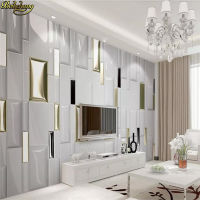 Beibehang Custom Photo Wallpaper 3D Landscape Mural Living Room Bedroom Modern fashion gold checkered Wall Papers Home Decor-czechao