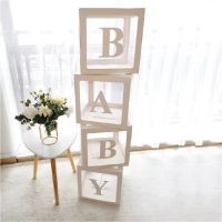 Baby Shower Boy Girl Transparent Box Baby Shower Decoration Baby Christening Birthday Party Decor Balloon Box Baby Shower Gift