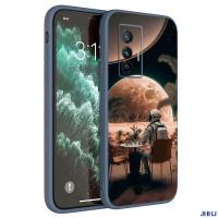 JHHJ X70เคสสำหรับ VIVO น่ารักลาย Astronaut04เคสคลุมซิลิโคนนิ่มขอบตรง