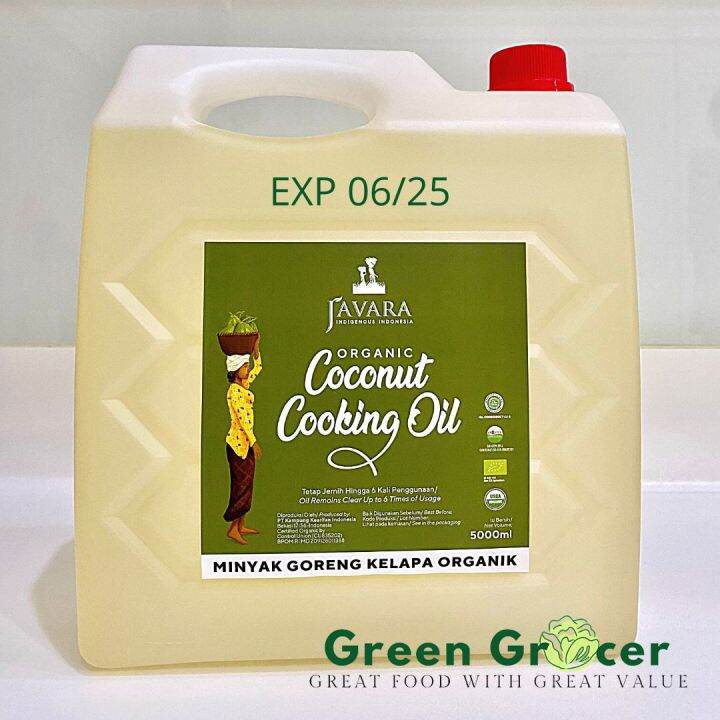 Coconut cooking oil JAVARA 5L / Minyak kelapa JAVARA nonaroma 5L