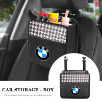 รถที่นั่งกลับ Organizer กระเป๋าจัดเก็บข้อมูลภายในชิ้นส่วนหนังกระเป๋า Accessorie สำหรับ BMW E60 E36 X1 X3 X5 X7 M3 F22 F21 E46 E90 F30 E39 E30 F20 E87 E92 E34 E91