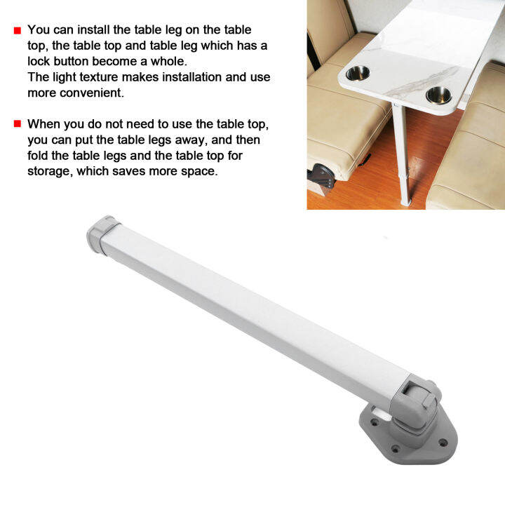 Adjustable Table Leg Detachable Oxidation Resistant 510‑760mm RV Table