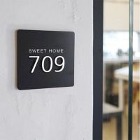 □✧ Three-dimensional House Number Customized Acrylic House Number Digital Sticker Plate Family Hotel Hotel Rental Room