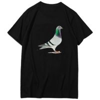 Bird Pigeon Animal graphic t shirts Unisex Black amp; White T Shirt oversize Short Sleeve Summer Harajuku Streetwear