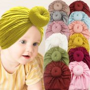 Mũ Trẻ Em Mùa Xuân Mới, Turban Mũ Bé Trai Bé Gái Thắt Nút Dễ Thương Khăn