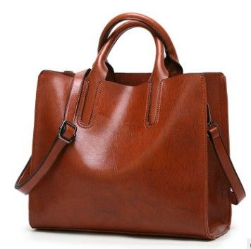 Vintage Genuine Leather Bags Women Messenger Bags High Quality Oil Wax Female Leather Handbags Ladies Shoulder Bag 2019 New C836