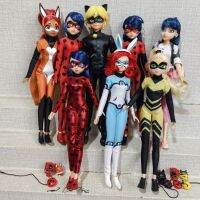 ตุ๊กตาตุ๊กตาขยับแขนขาได้เต่าทองมหัศจรรย์11นิ้ว Marinette Adrien Cat Noir Rena Rouge Queenby Chloe