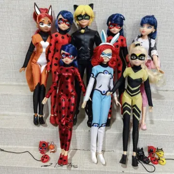 10-inch <i>Miraculous</i> Marinette and Adrien Dolls by Bandai