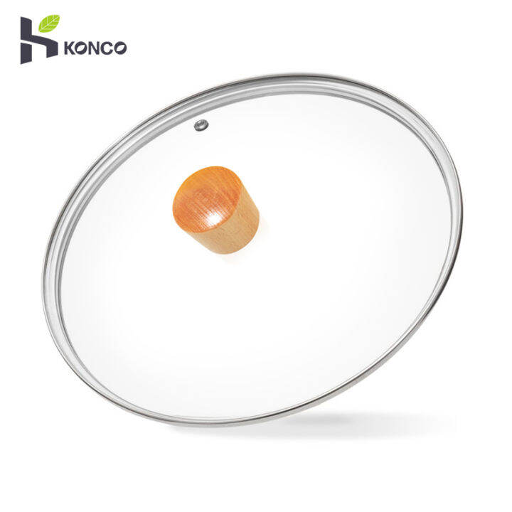 Konco Frying Pan Lid Glass Pan Cover Universal Pan lid Household