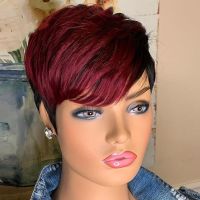 xixibeauty Fashion Short Pixie Cut Wigs Straight Synthetic Wigs For Women Heat Resistant Hair Replacement Wigs