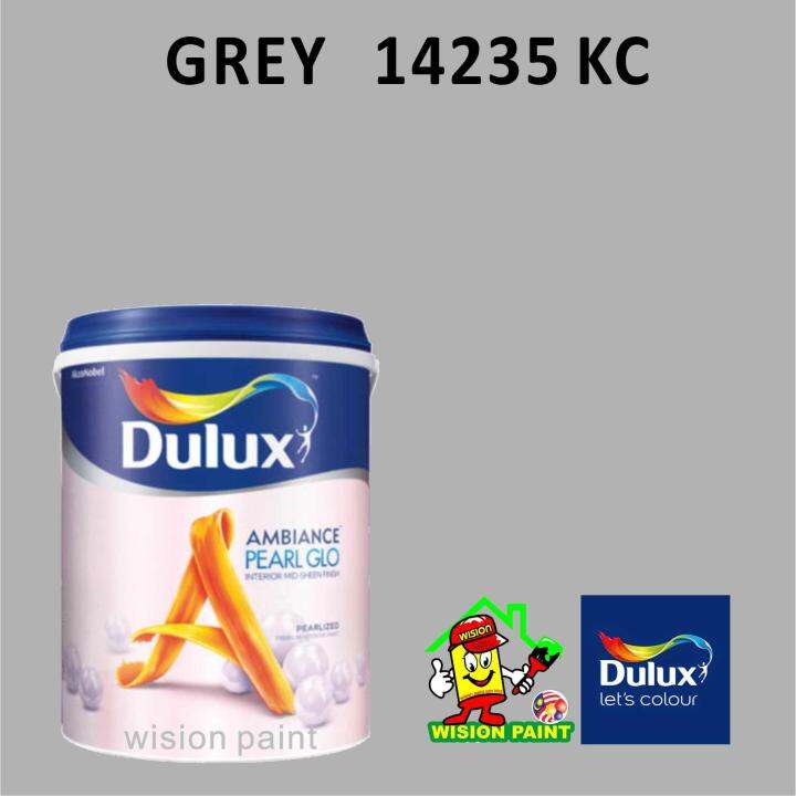 GREY 14235 KC ( 5L ) DULUX AMBIANCE PEARL GLO INTERIOR MID SHEEN FINISH