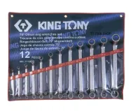 KINGTONY ชุดประแจแหวนคอ75องศา 12ชิ้น รุ่น1712MR 6-32มิล. คิงโทนี่ไต้หวัน100% สินค้าพร้อมส่ง