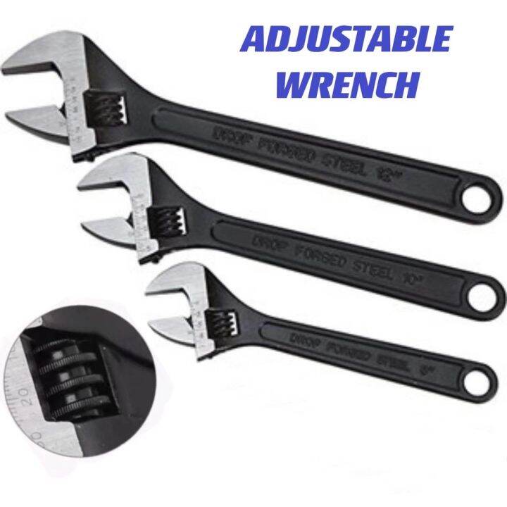 DANMI Multisize Adjustable Wrench Multifunction Manual Spanner (81012inch) Lazada PH