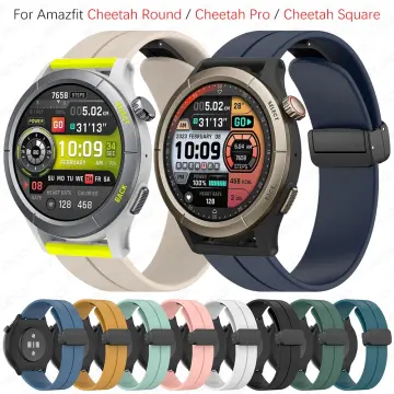 Silicone Strap For Amazfit Cheetah Pro / Round / Square Magnetic Buckle  Band For Amazfit GTR Mini/GTS