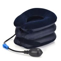 【In-demand】 fzuyoe Inflatable Air Cervical Traction Vertebra Soft Travel คอรถแทรกเตอร์ Pain Relief คอแก้ไขคอยืดรั้ง