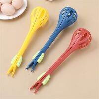 Multifunctional Egg Beater Manual Kitchen Whisk Plastic Spaghetti Bread Food Tongs Heat Resistant Stirrer Chef Mixer Clip