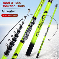 ความยาวรวม3.6M-6.3M Mini Carbon Fishing Rod Bag, Easy To Carry, Short Fishing Rod, Taiwan Fishing Rod, Stream Rod, Map Rod, Sea Rod, Rock Rod