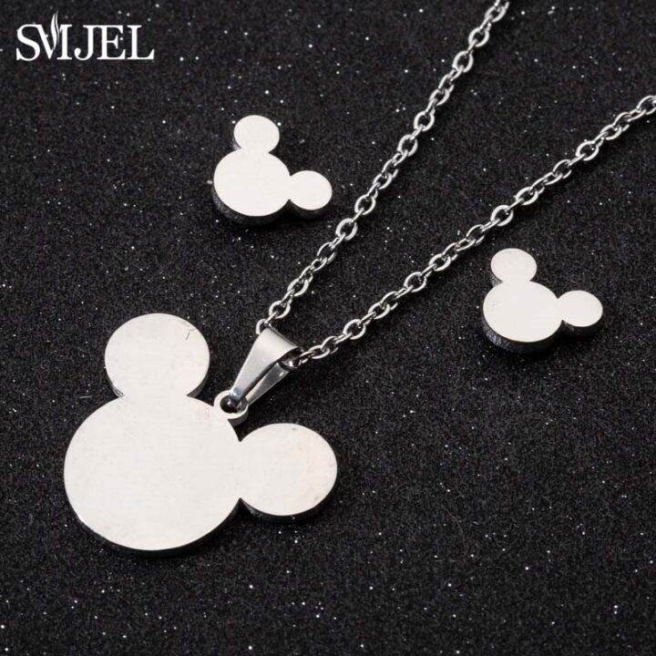 jdy6h-stainless-steel-necklaces-for-women-jewelry-mini-animal-rabbit-necklace-heart-beat-dog-paw-print-collier-femme-wholesale