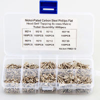 Ka CROSS HEAD countersunk HEAD Self Tapping NAIL set Carbon Steel NICKEL Plated FLAT HEAD Self Tapping screw set M2 8000PCS