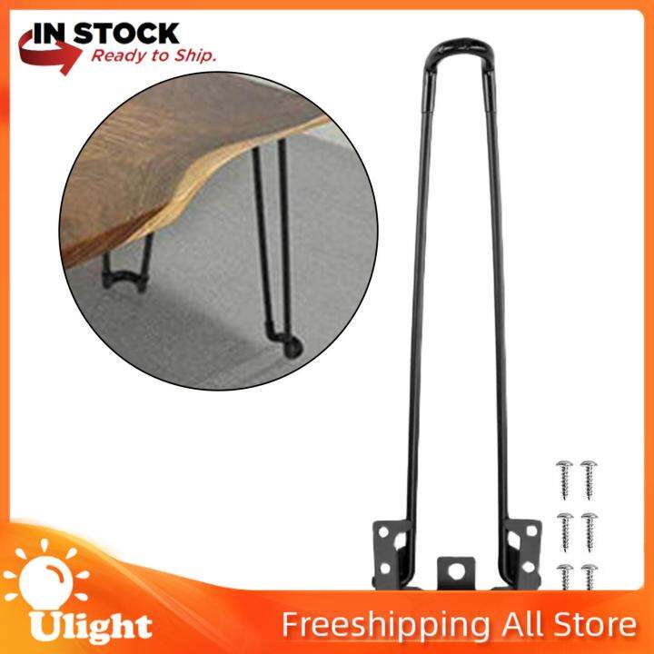 Ulight Folding Table Legs Foldable Hairpin Table Legs Rustic Desk Leg