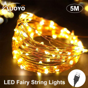 Auoyo Dây Đèn Led Đom Đóm Bộ đèn led fairy light dài 5m10m sử dụng cổng