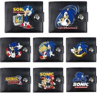 Cartoon Super Sonic Hedgehog Anime Wallet Anime Kawaii Knuckles Shadow Tails Fashion Portable Card Holder Bag Coin Purse Gifts