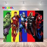 Woncol Hot Movie Photography Backdrop Boys Birthday Baby Shower Photo Background Cartoon Vinyl Photo Booth Props