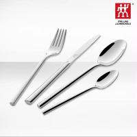 ZWILLING ชุดอุปกรณ์ครัวสแตนเลส 4 ชิ้น จานอาหารตะวันตก ช้อนส้อม ชุดอุปกรณ์พกพา