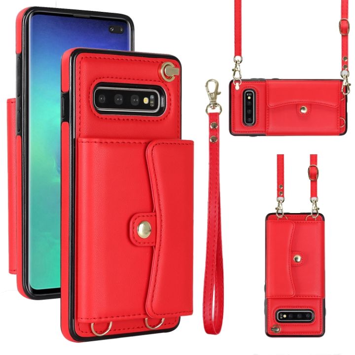 สำหรับเคสโทรศัพท์ที่ใส่การ์ดทำจากหนัง-rfid-samsung-galaxy-s10-พร้อมเชือกยาว