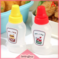 Jettingbuy】ขวดซอสปรุงรสขนาดเล็ก2ชิ้น,ที่ใส่น้ำสลัดซอสมะเขือเทศแบบพกพาแฟลชเซล