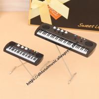 Mini Electronic organ Replica Mini Musical Instrument Miniature Electronic Keyboard Model Dollhouse Accessories Ornament