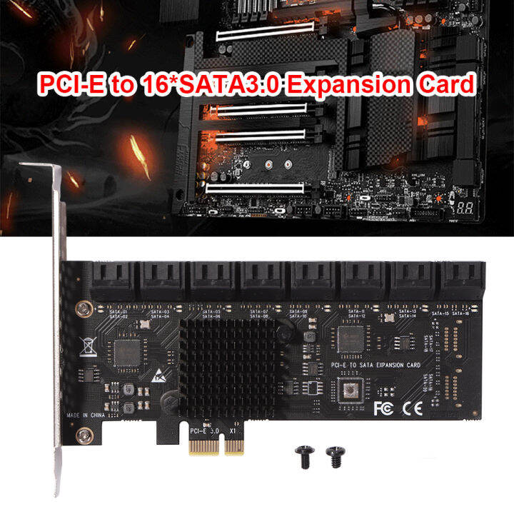 vktech-อะแดปเตอร์-pcie-sa3116j-16พอร์ต6gbps-x1-pci-express-ไปยังการ์ดเอ็กซ์แพนชัน-sata-3-0