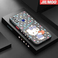 เคส JIUMOO เคส Z3i สำหรับ VIVO V11i Z3ลายการ์ตูนน่ารักเฮลโลคิตตี้บางดีไซน์ใหม่ด้านข้างกันกระแทกมีน้ำค้างแข็งโปร่งใสแข็งเคสมือถือป้องกันกล้องคลุมทั้งหมด Softcase