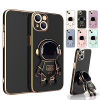 Casing สําหรับ iphone 11 iPhone 12 13 11 Pro 14 Pro Max XS Max X 7 8 Plus SE 2022 2020 เคสโทรศัพท์ กันกระแทก ลายนักบินอวกาศ 3D พร้อมขาตั้ง เคสโทรศัพท์