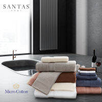 SANTAS  ผ้าขนหนู รุ่น MICROCOTTON CLASSIC  ( CSAA ) ผลิตจากใยฝ้ายแท้ 100%  มี 2 ขนาดให้เลือก