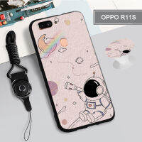 สำหรับ OPPO R11S/R11S พลัส/R15/Cph1835/R15โปร/R17เคสซิลิโคนนิ่มพร้อมห่วงและเชือก