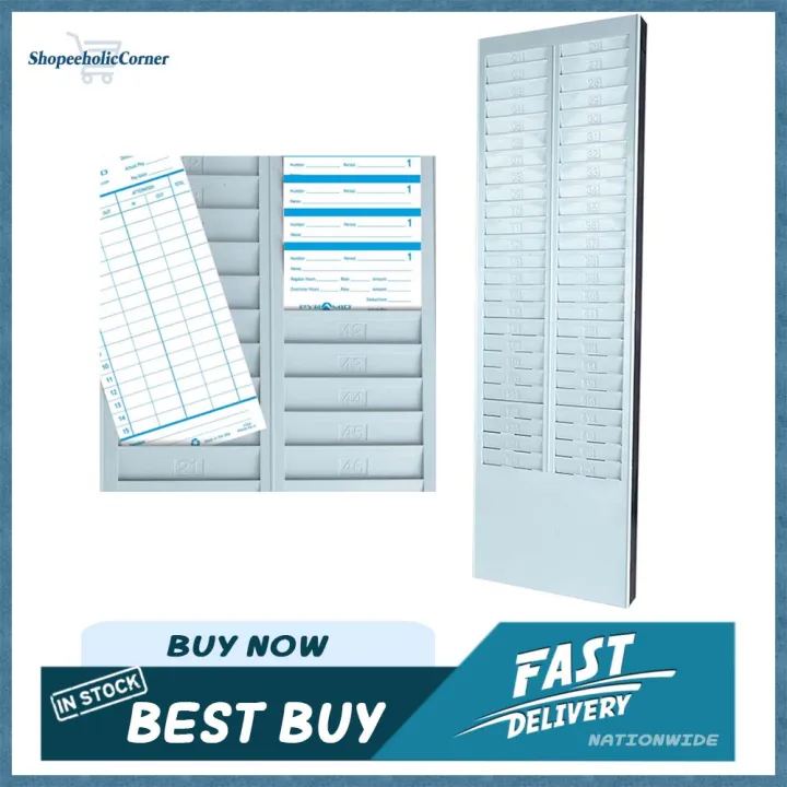 Spot ♥AVAILABLE STOCK DTR Rack Wall Mount Holder 2450 Pocket Slot Time