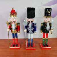 Christmas Decoration 30cm Wooden Nutcracker Soldier Christmas Decorations for Home Christmas Ornaments New Year 2023 Xmas Gifts