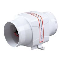 SEAFLO 4" In-Line Marine Bilge Air Blower 12V 270 CFM Quiet Boat White