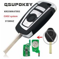 QSUPOKEY ปรับเปลี่ยนพับกุญแจรีโมท Fob 315433เมกะเฮิร์ตซ์ PCF7946สำหรับ BMW CAS2 3 5 6 7 X3 X5 Z3