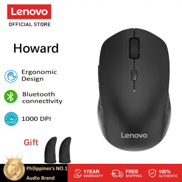 Lenovo Howard Dual Mode Wireless Bluetooth Mouse (Black)