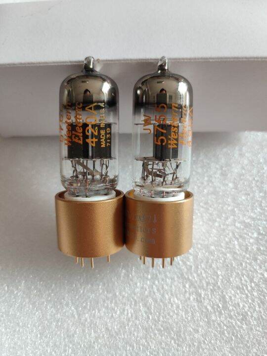 New Western Electric WE 5755/420A Tube With Conversion Tube Seat