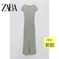 Zara้ใหม่แพคเกจฤดูใบไม้ผลิและแสงในฤดูร้อนลมแน่นกระโปรงสะโพกช่องระบายอากาศของชุด MIDI ซี่โครงถักเป็น7901336