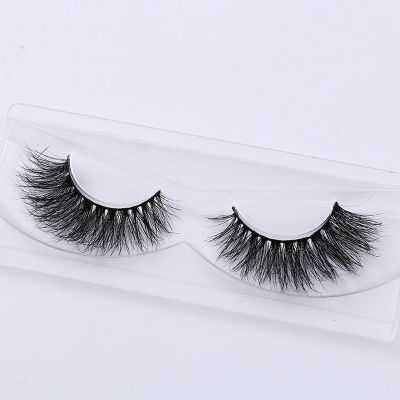 3D Mink Eyelash Real Mink Eyelashes Handmade Crossing Lashes Individual Strip Thick Lash Fake Eyelashes A02