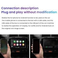 อะแดปเตอร์ Carplay การเชื่อมต่อไร้สาย ใช้งานง่าย ดองเกิล Carplay แบบมีสายแข็งแรงทนทาน น้ำหนักเบา อัจฉริยะพร้อมอินเทอร์เฟซ USB สำหรับรถยนต์