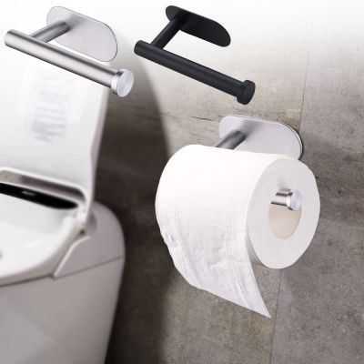 【CW】 Adhesive Toilet Paper Holder Wall Mount No Punching Tissue Roll Dispenser for