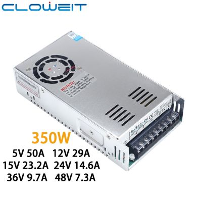 ◘❁ Cloweit 350W SMPS Switching Power Supply Adapter Transformer for LED Power Amplifier S-350 5V 12V 15V 24V 36V 48V 215x115x50mm