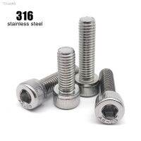 1/5/10pcs High Quality M3 M4 M5 M6 M8 M10 M12 DIN912 316 A4-70 Stainless Steel Allen Head Bolt Hexagon Hex Socket Head Cap Screw